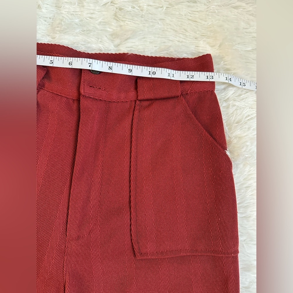 Free People Flare Wide-Leg Pants High Rise Wine Y2K Size 2 Woman’s - Picture 7 of 11